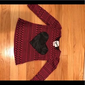 Random hearts girls long sleeve shirt size 3